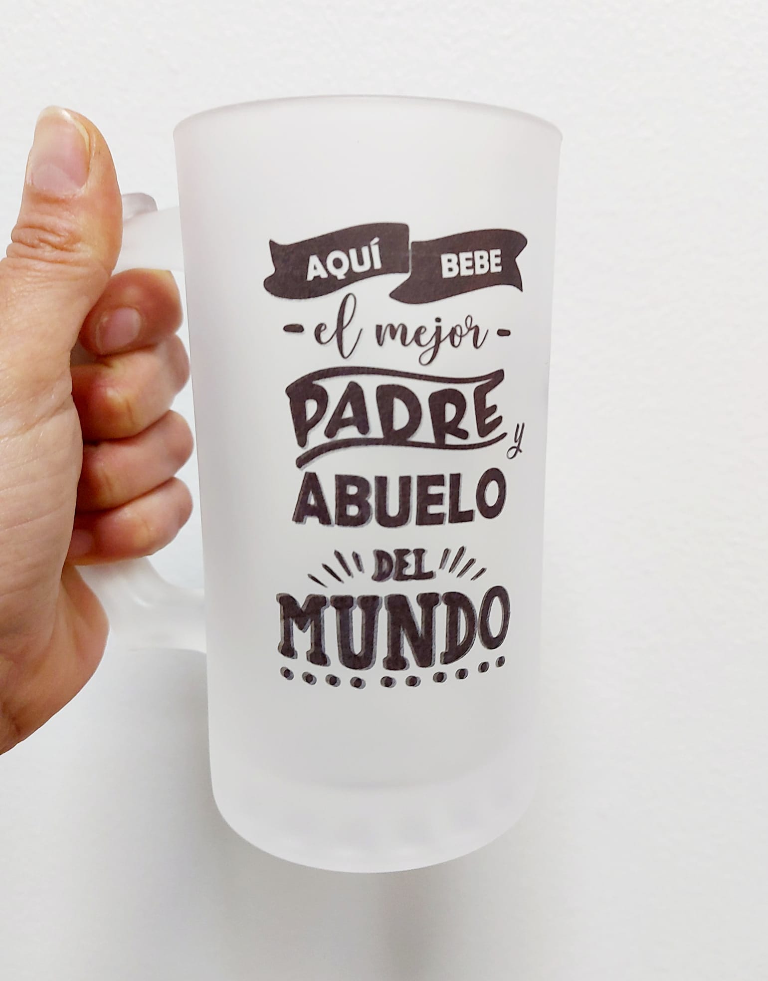 Jarra cerveza el  mejor abuelo