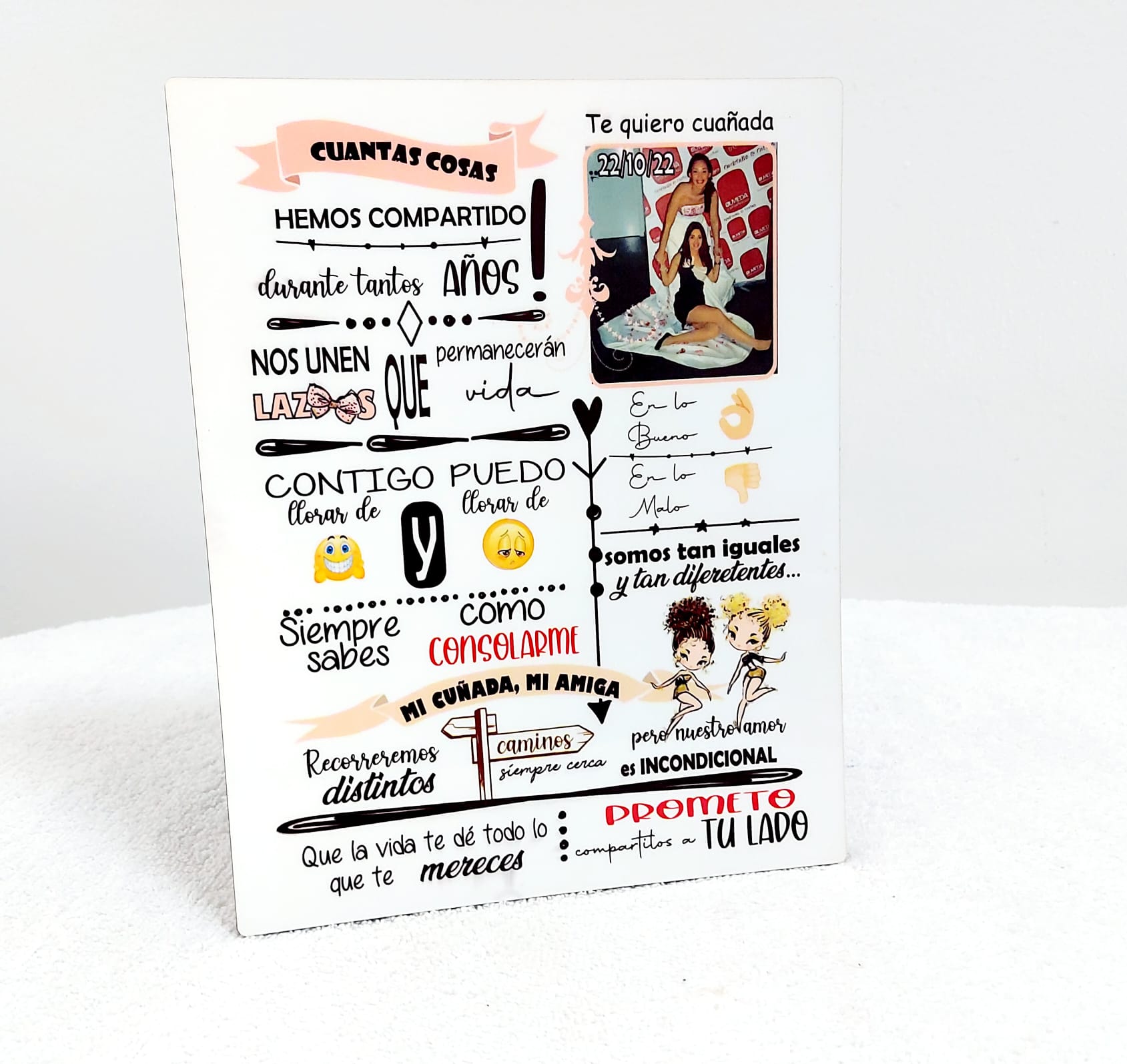 Portafotos madera Amiga