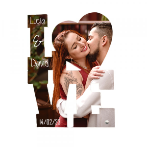 LOVE metracrilato, vertical