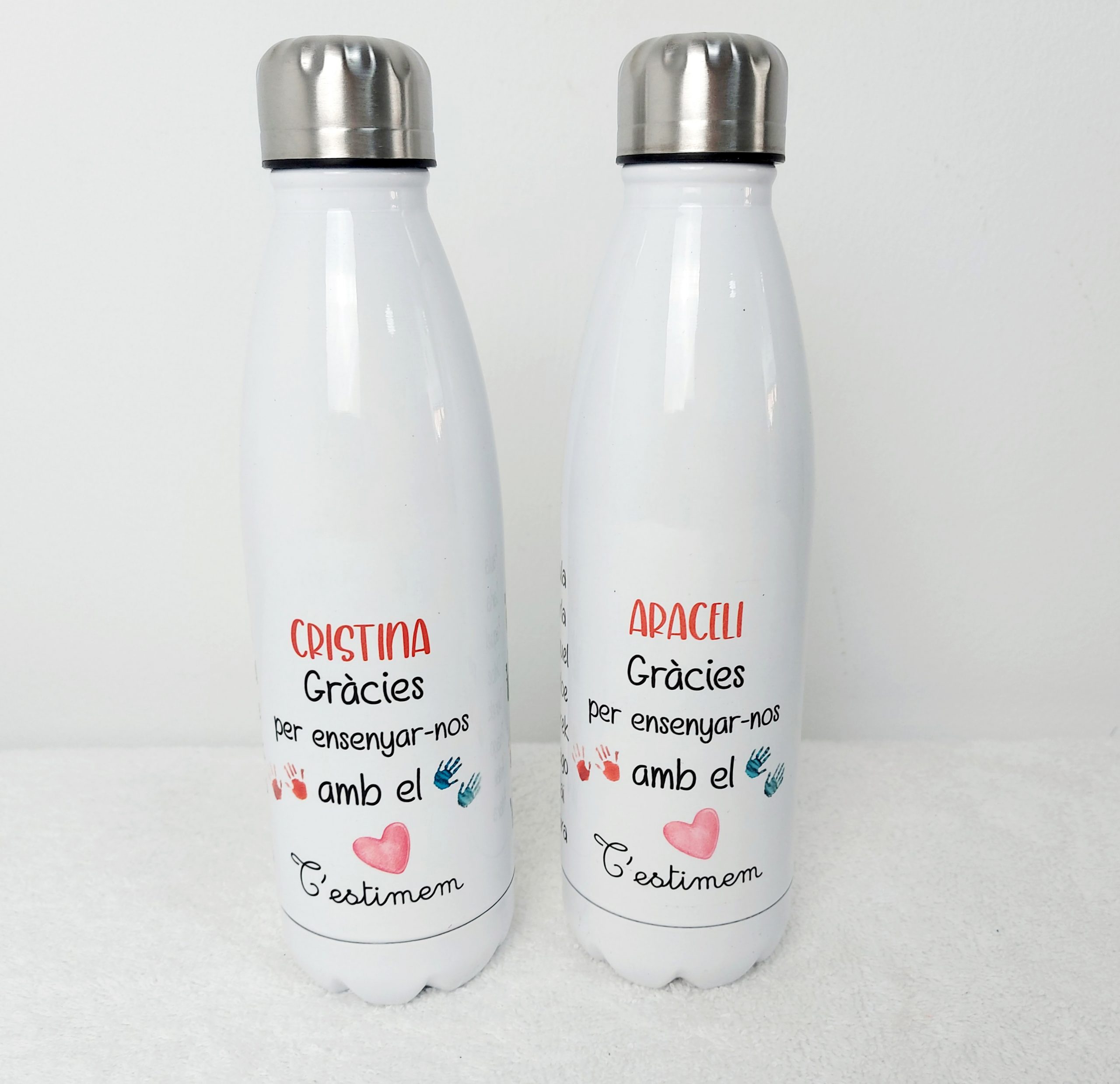 Botella grácias por enseñarnos