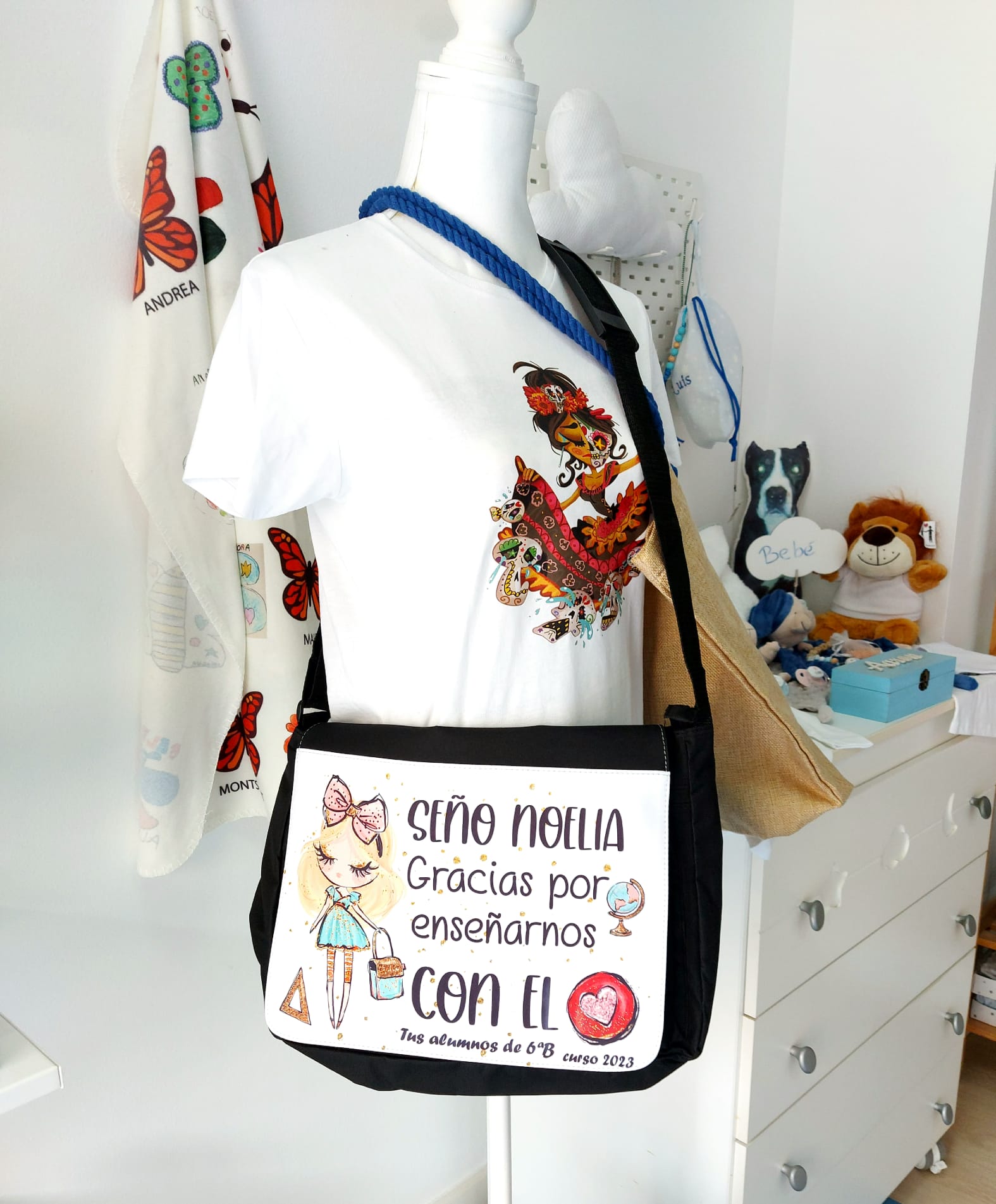 Bolso bandolera Gracias profe