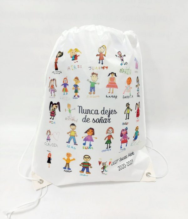 Mochilas dibujos alumnos (20 unid)