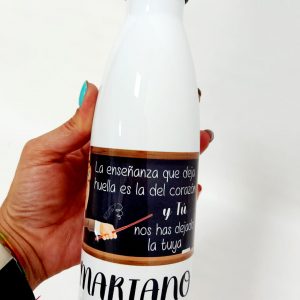 Botella térmica profe pizarra