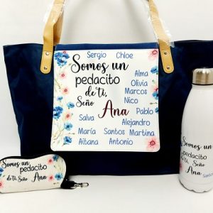bolso pedacitos de ti azul