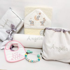 Conjunto blanco y plata especial