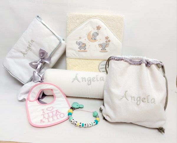 Conjunto blanco y plata especial