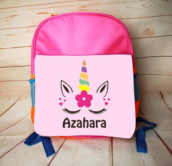 Mochila bicolor unicornio