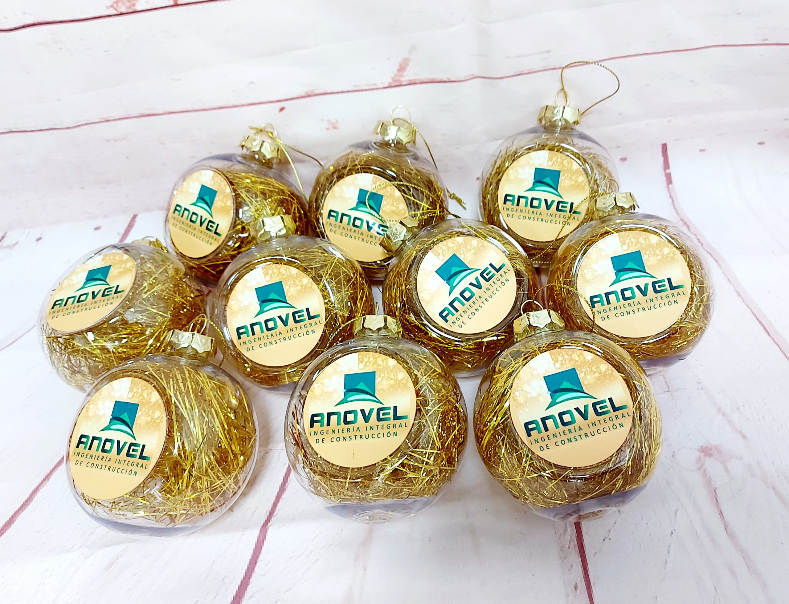 Bola navidad dorada - Imagen 2