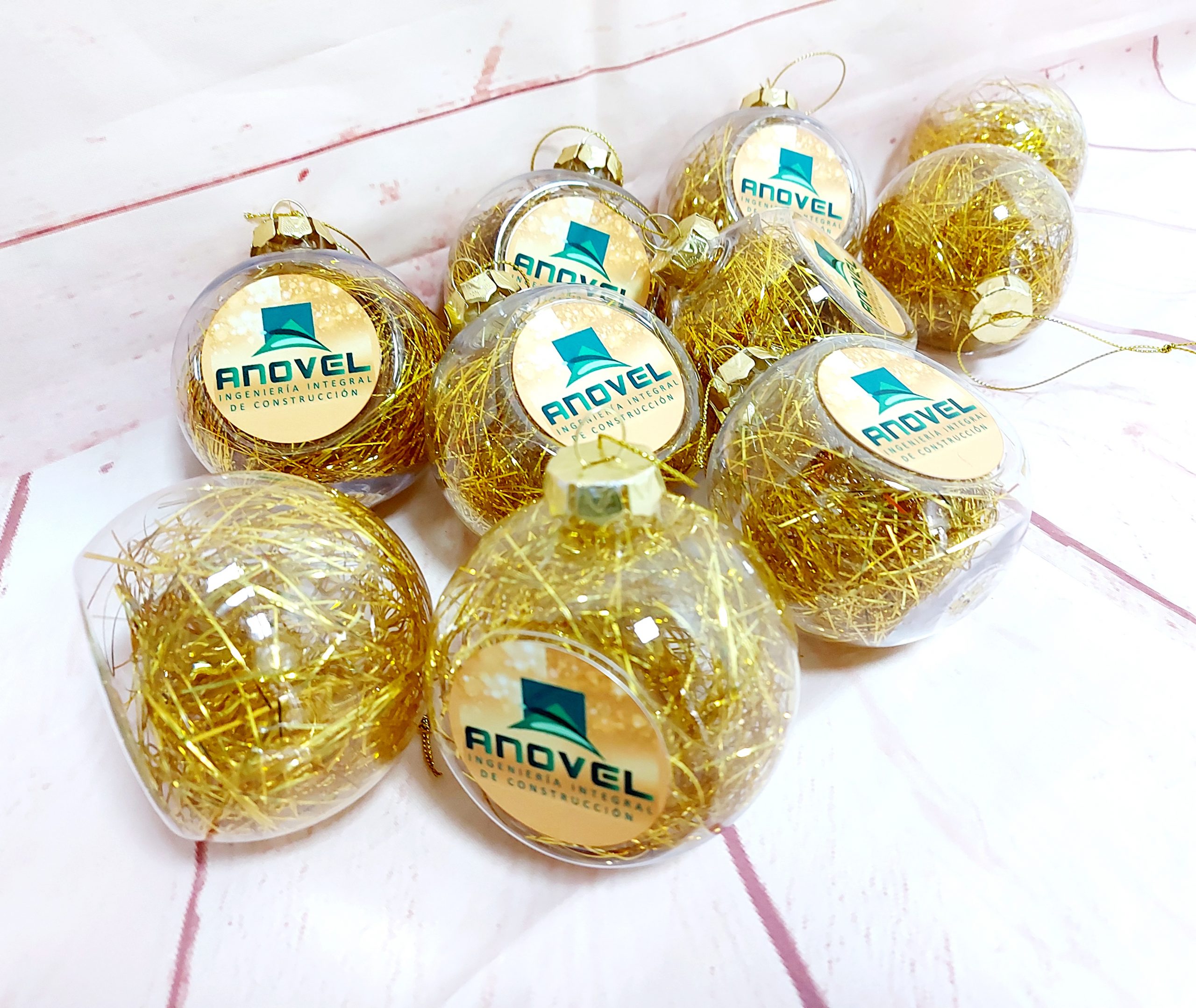 Bola navidad dorada - Imagen 3