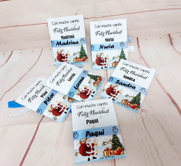 Pulseras tela navidad grupos Papá Noel