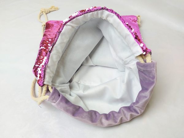 Mochila lentejuelas lila - Imagen 3