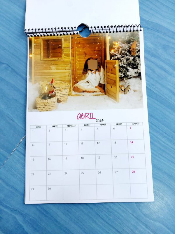 Calendario colgar mes grande