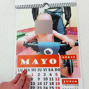 Calendario colgar anillas