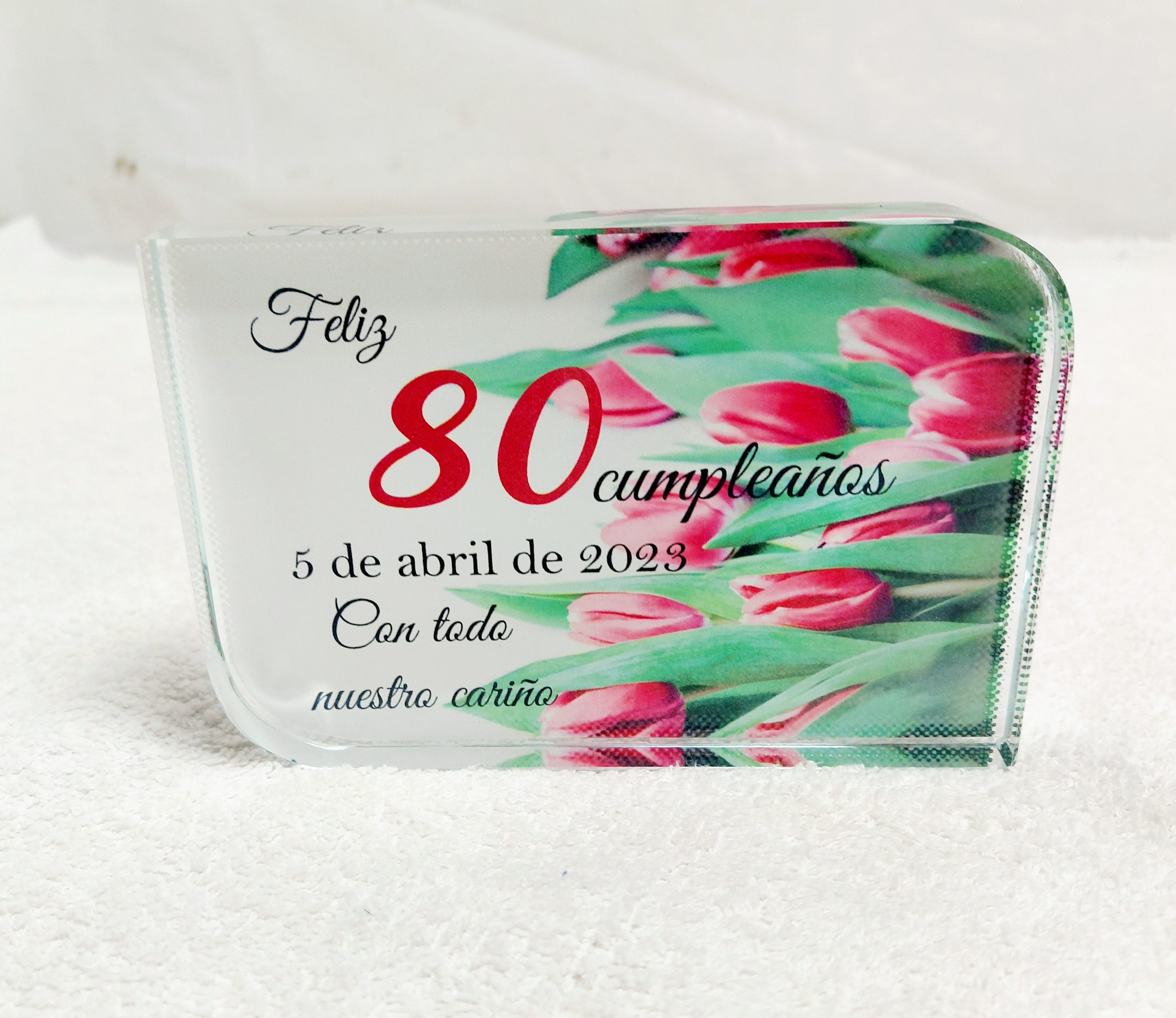 Portafotos Cristal 80 años - Imagen 2
