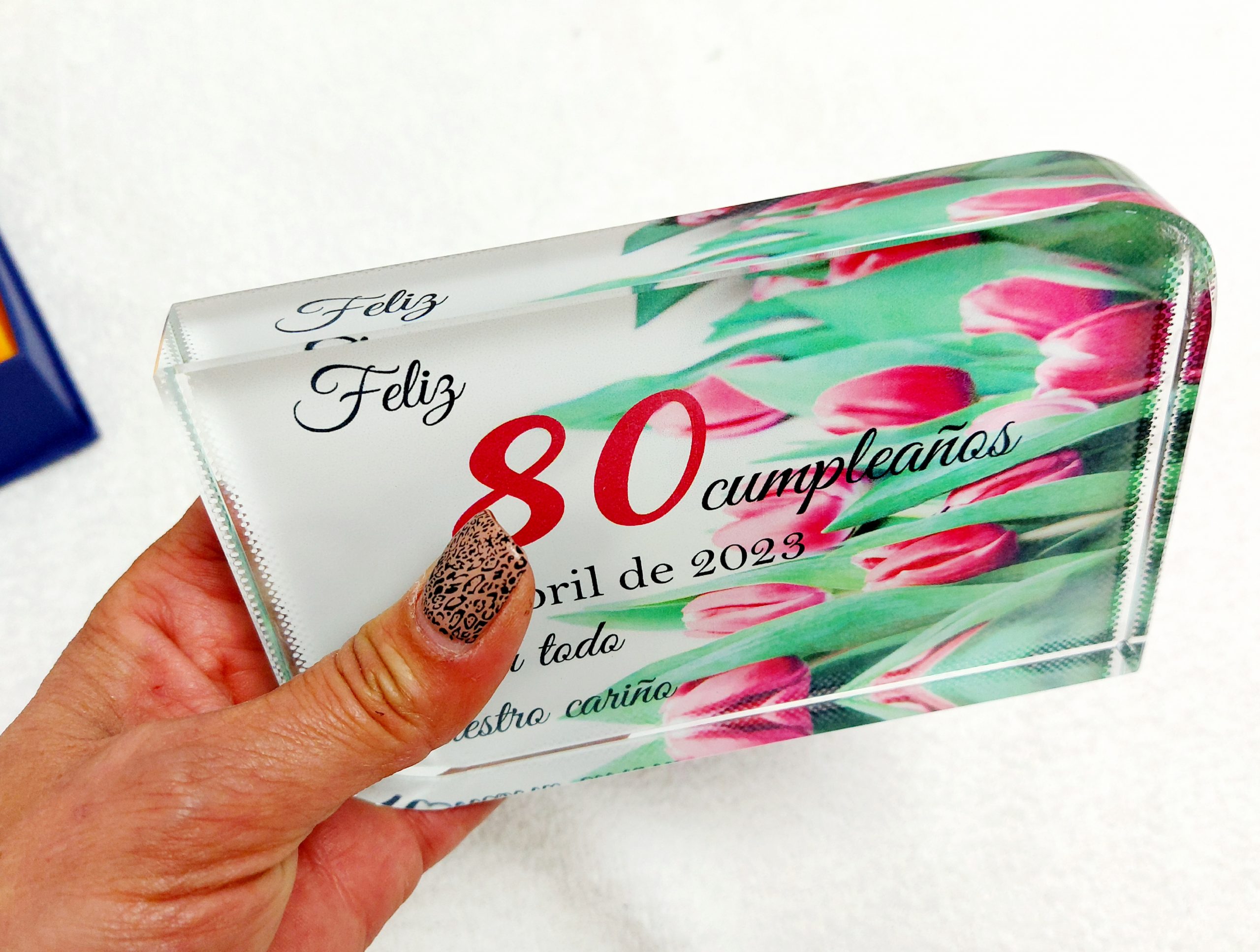 Portafotos Cristal 80 años - Imagen 3