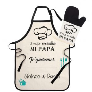 Delantal + manopla cocinillas
