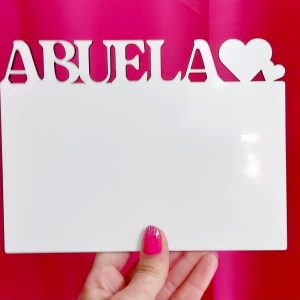 Porta fotos madera Abuela