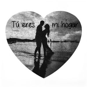 Puzzle corazón enamorados