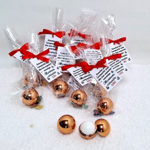 Bálsamo labial bola metalizada (min,10 unid)