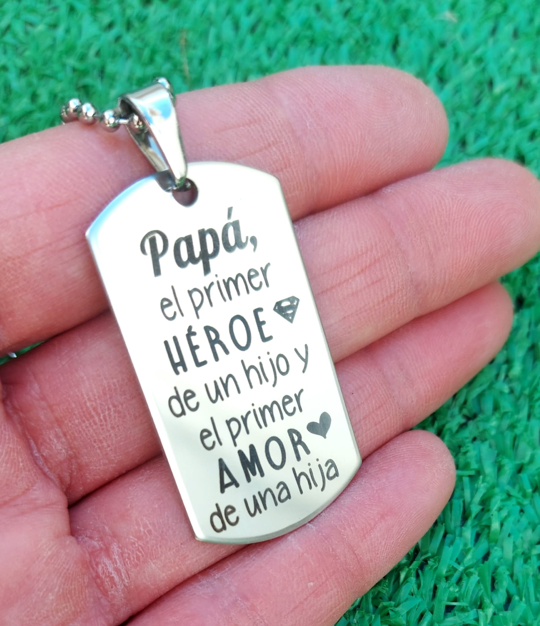 Colgante militar papá el primer héroe de un hijo ....