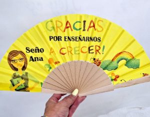 abanico amarillo seño
