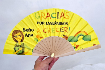 abanico amarillo seño