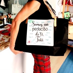 Bolso Mediterráneo somos un pedacito de ti, tonos mint