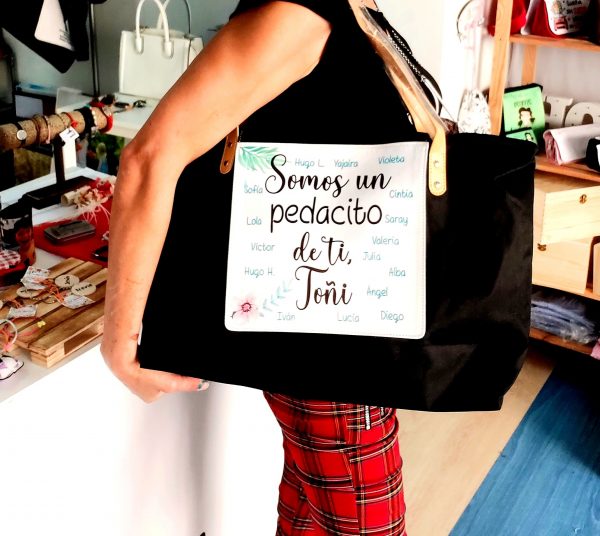 Bolso Mediterráneo somos un pedacito de ti, tonos mint
