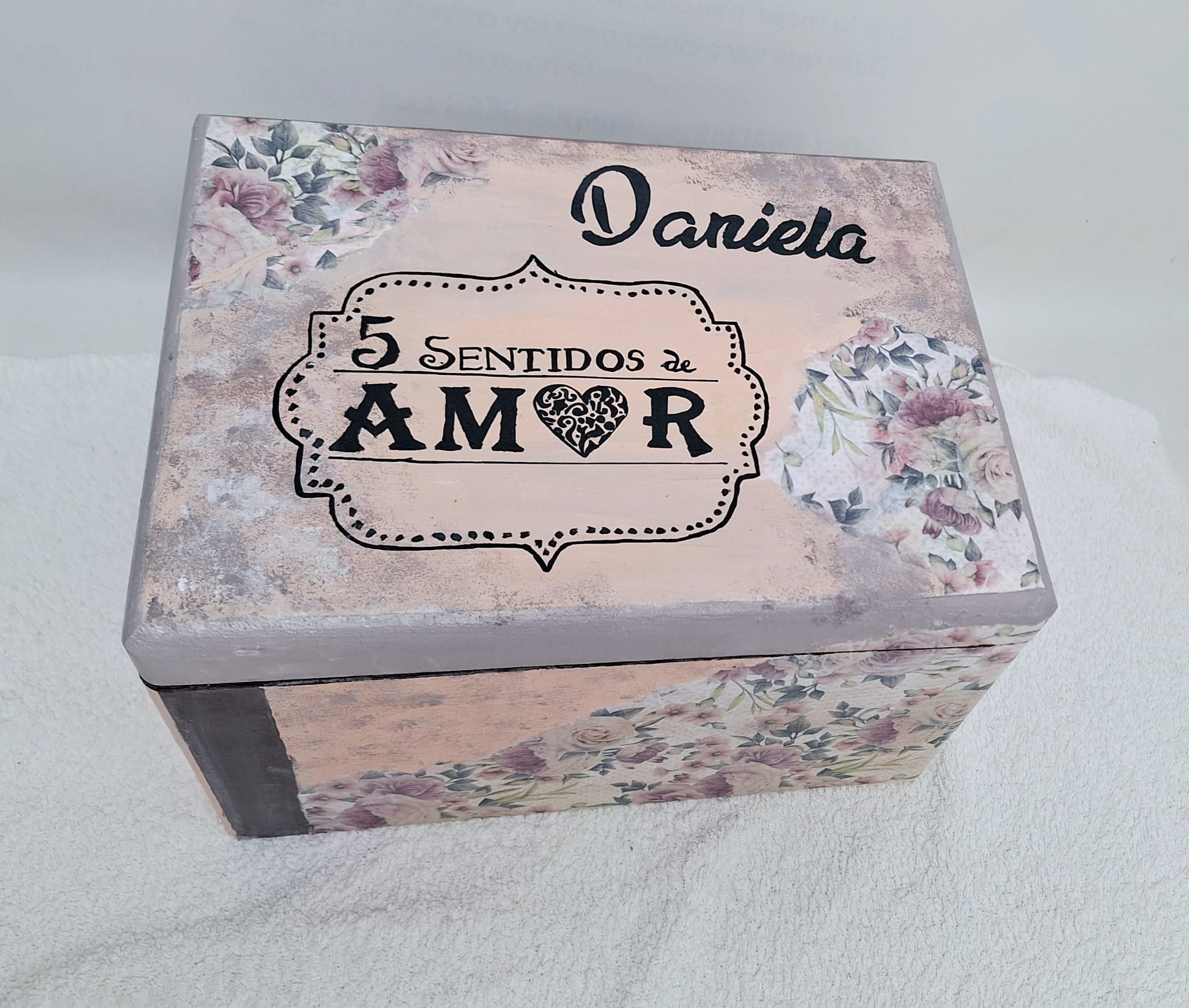Caja madera 5 sentidos 23x40x30 cm - Imagen 3