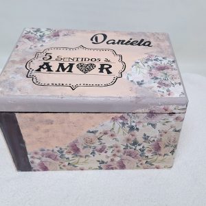 Caja madera 5 sentidos 23x40x30 cm