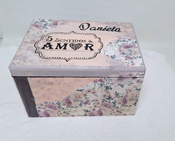 Caja madera 5 sentidos 23x40x30 cm