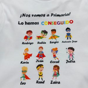 Camisetas fin de curso, (min 10 unid)