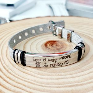 Pulsera malla el mejor profe del mundo