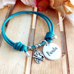 Pulsera cuero modelo Paula
