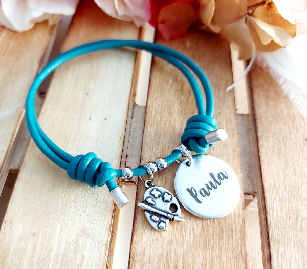 Pulsera cuero modelo Paula