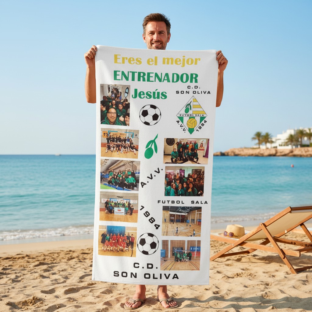 Toalla entrenador de futbol