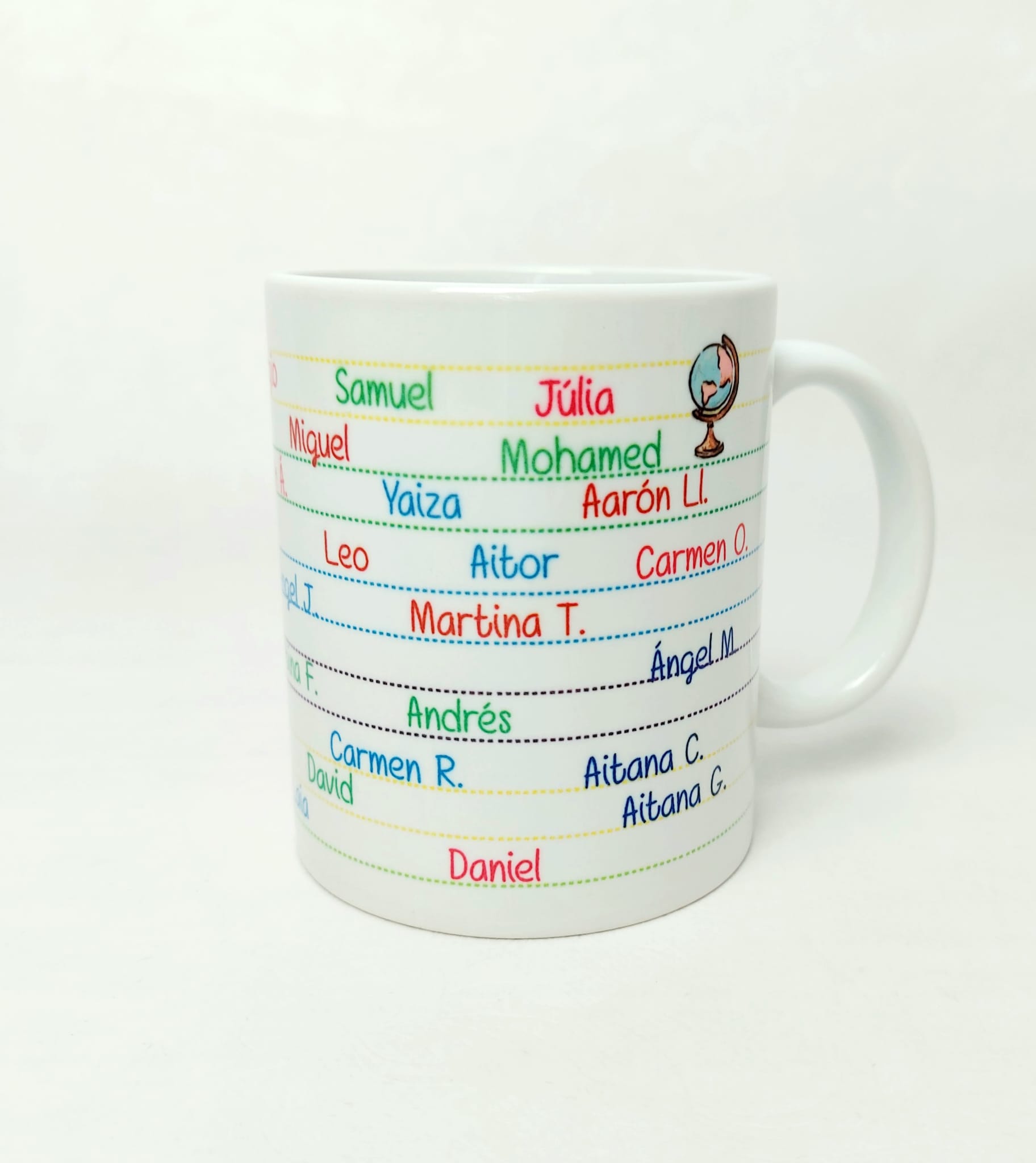 Taza nombre alumnos fin de curso