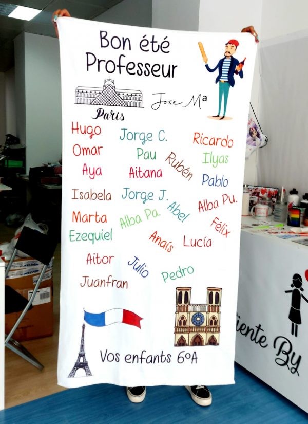 Toalla profe de francés
