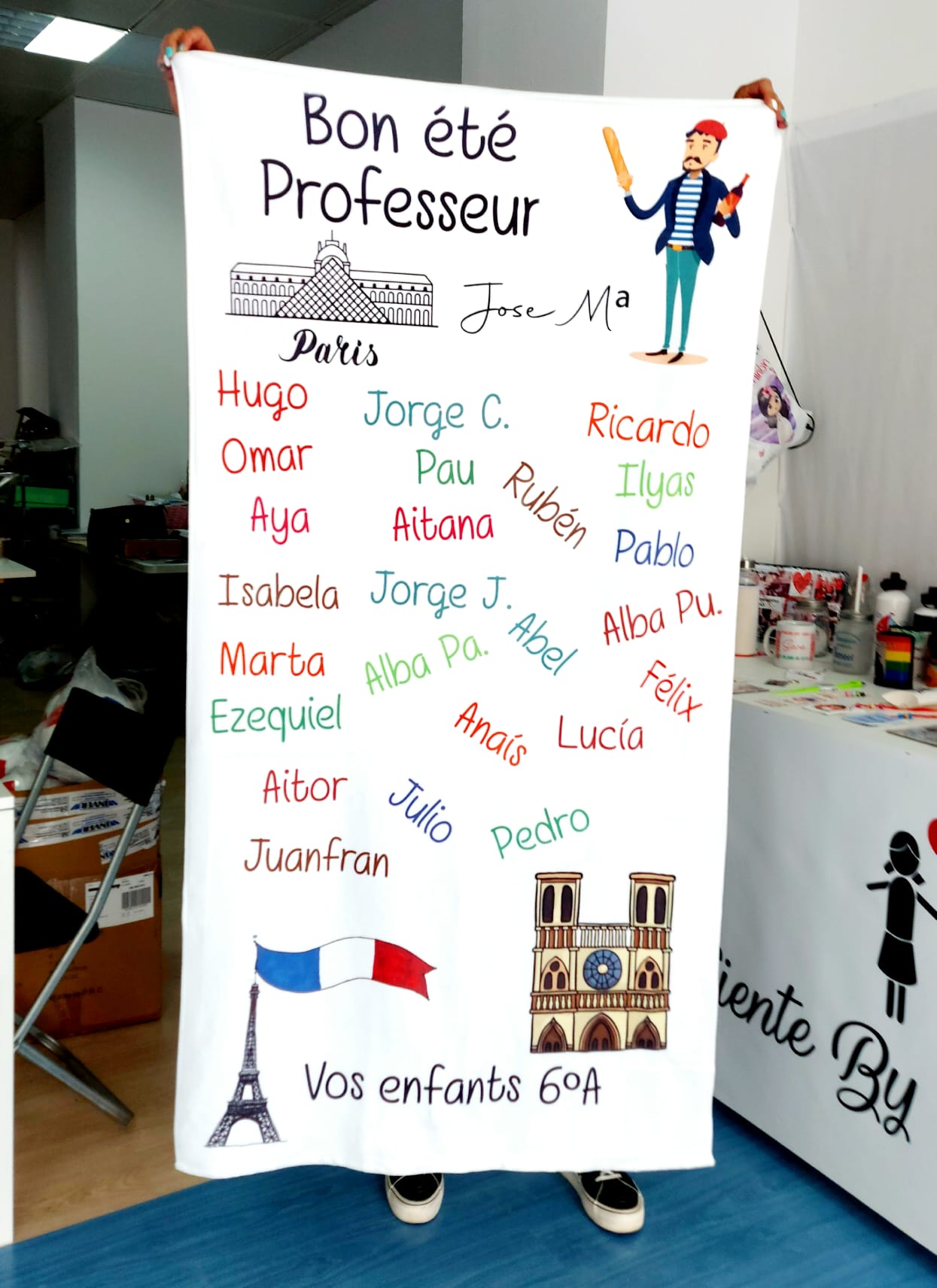 Toalla profe de francés