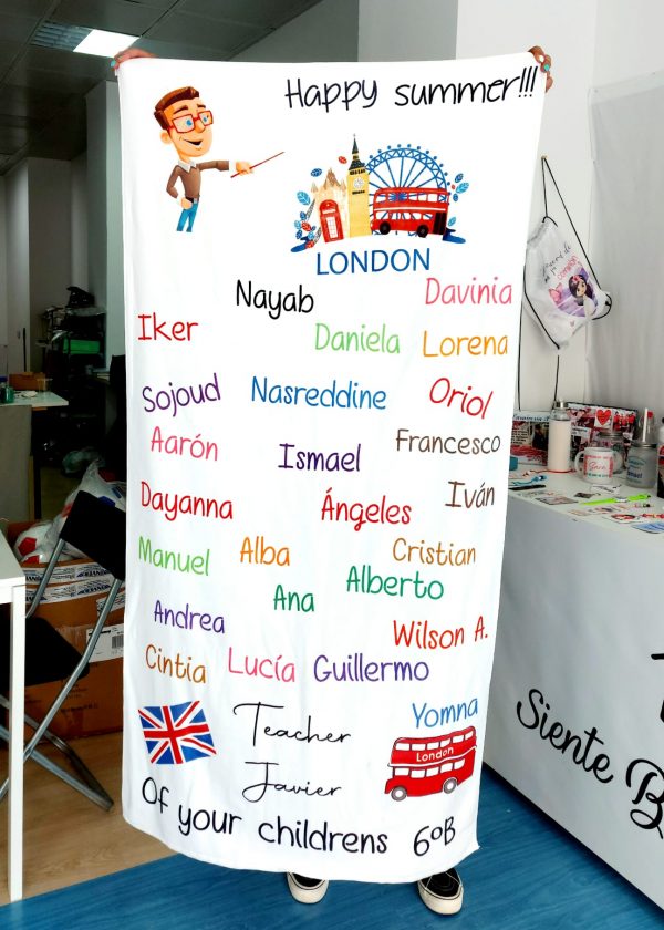 Toalla profe de Inglés