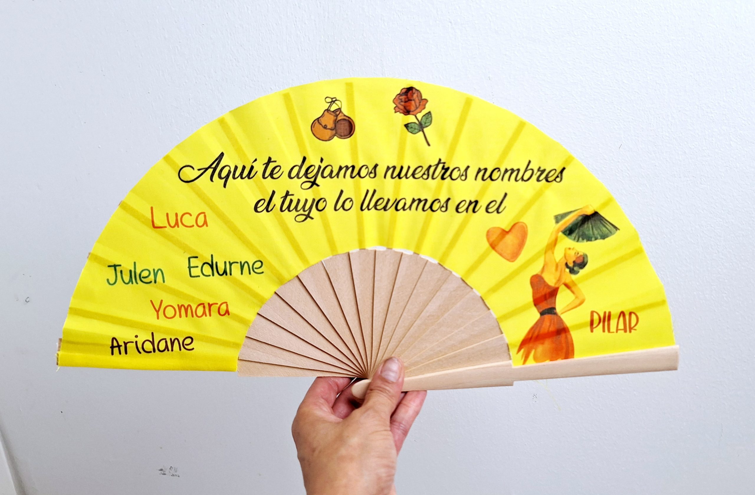 Abanico profe flamenca