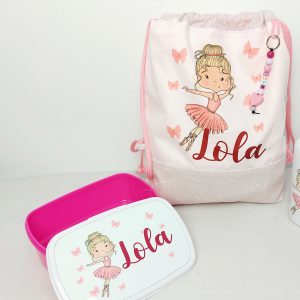 Mochila + fiambrera Bailarina