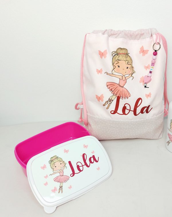 Mochila + fiambrera Bailarina