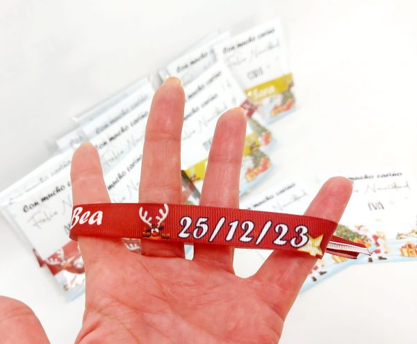 Pulseras tela navidad grupos Mod. 2 - Imagen 2