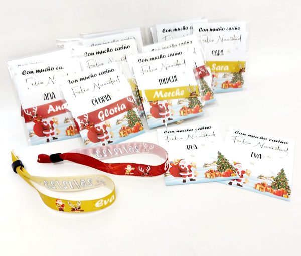 Pulseras tela navidad grupos Mod. 2 - Imagen 6