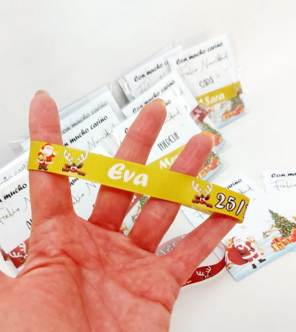 Pulseras tela navidad grupos Mod. 2 - Imagen 3
