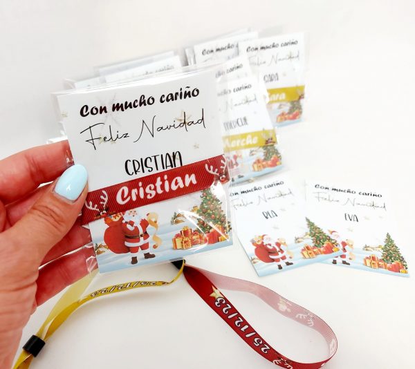 Pulseras tela navidad grupos Mod. 2