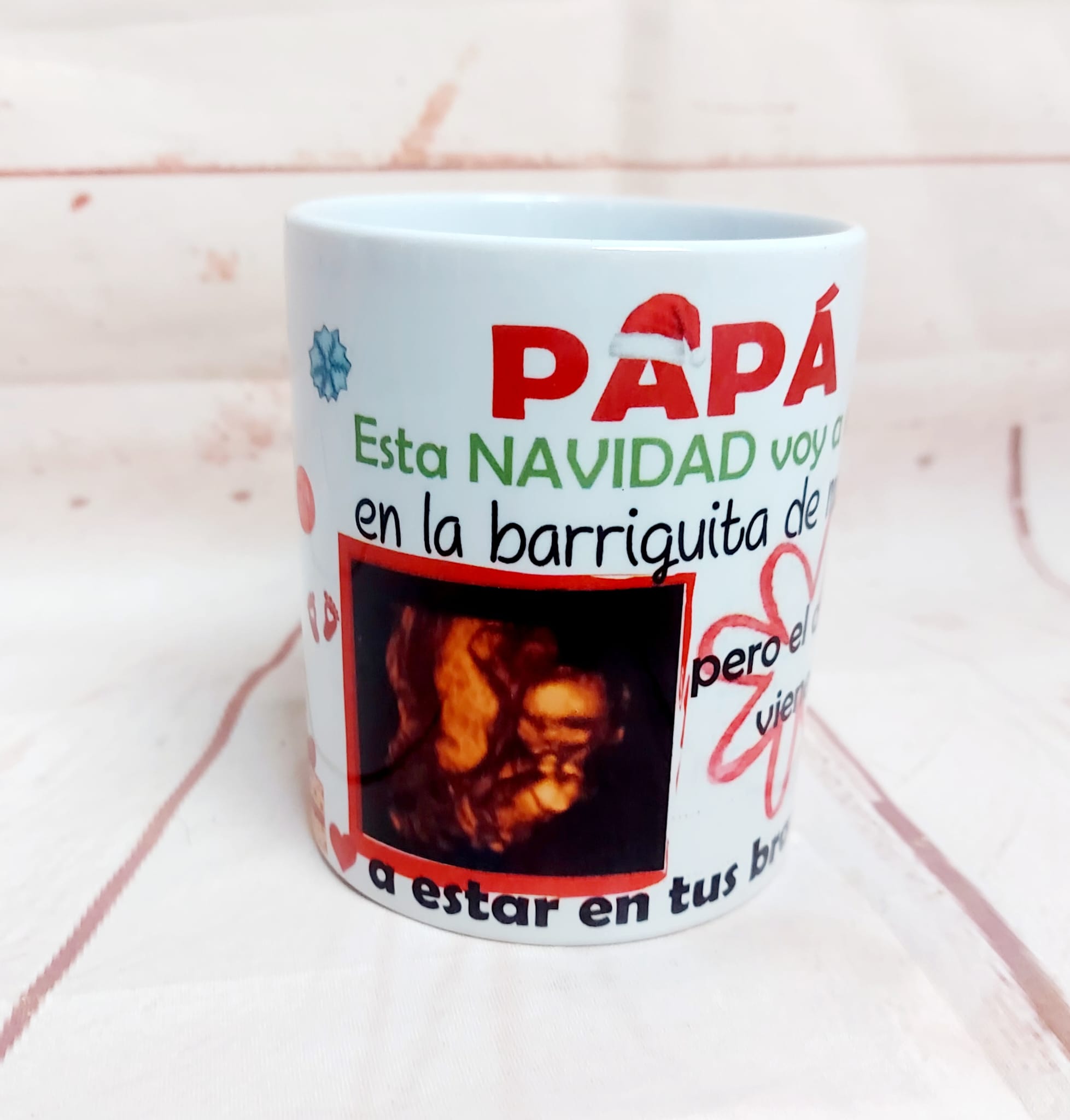 Taza navidad estoy esperando