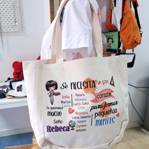Bolsa lino pequeñas mentes
