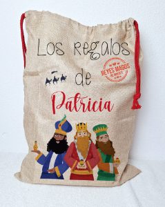 bolso arpilleria navidad